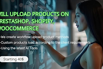 upload products shopify woocommerce prestashop SEO friendly