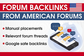 do manual backlinks placement from USA forums
