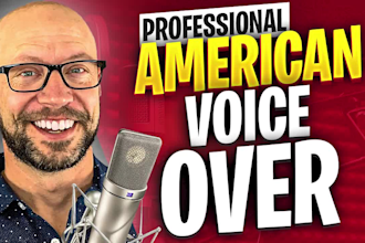 record a professional male american voice over