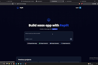 create full stack ai application and saas product