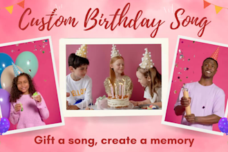 create custom birthday song