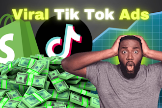 create viral tik tok video ads, shopify, dropshipping, amazon product video ad