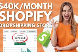 set up shopify website and dropshipping store