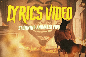 create a stunning 3d or mixed media animated lyric video