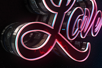 be make 3d logo animation video