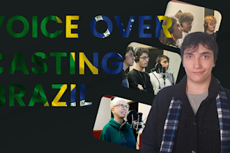do professional voice over casting in brazilian portuguese
