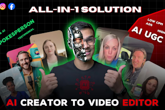 create clone ai ugc creator and edit high CTR video ads tiktok