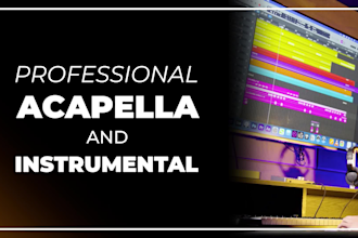 remove or isolate vocals, create acapella from your song