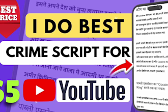 do my best true crime scripts in hindi for youtube