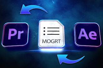 create custom adobe premiere pro mogrt fully automated