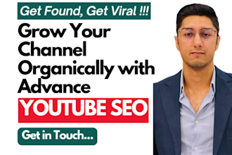 be your best youtube video SEO expert optimization and channel growth manager