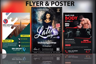 design fitness gym sports club flyer rack card door