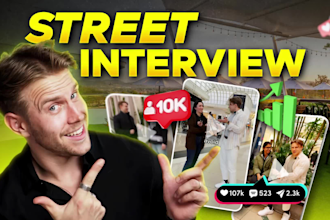 be your british ugc creator for tik tok street interviews
