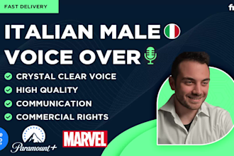 record a professional italian voice over or dub