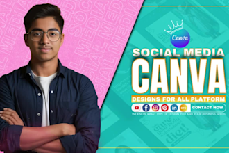 create editable canva templates and instagram posts for a stunning feed