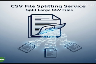 split large csv file into smaller excel file using python