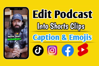 edit your podcast into short form video clips