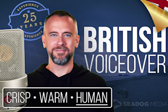 be your best real human british voiceover