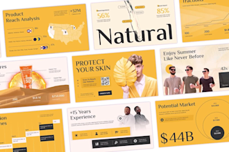 design a premium powerpoint pitch deck presentation