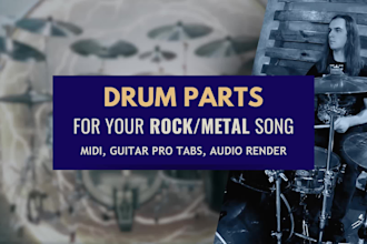 write realistic midi drum parts for your rock or metal song
