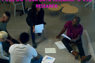 do data research for contacts,email and phone