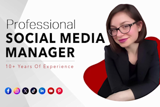 be your social media marketing manager and content creator