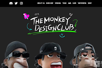 design perfect custom animated website with webflow