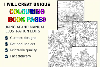create coloring book pages