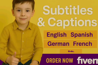 add professional subtitles or captions to your videos