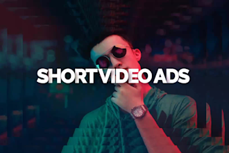 create commercial short advert video or business promo ads