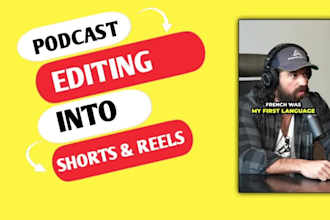 edit your podcast into short form video clips