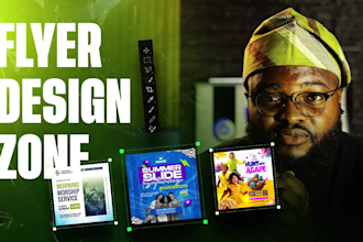 design event posters, social media designs, party flyer