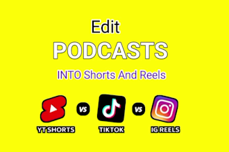 edit podcast into tiktok, reels, and engaging short