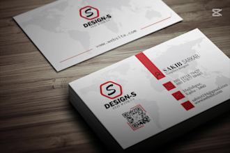 design professional modern business card