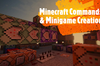 create a command block minigame or creation on java and bedrock