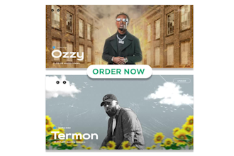 design a professional spotify and soundcloud artist banner
