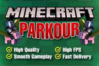 record minecraft parkour footage high quality