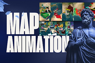 create 2d and 3d map animation with dynamic sound design