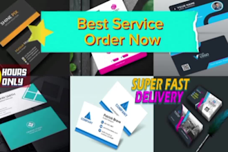 design professional business card, letterhead and stationery items