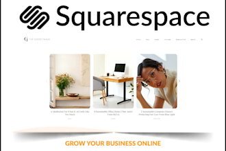 design professional squarespace website or redesign squarespace website