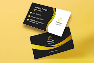 design modern minimalist luxury business cards and unique visiting card design
