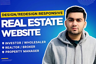 create real estate investor or property management website
