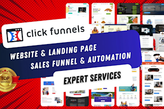 build your clickfunnels sales funnel, website and landing page design