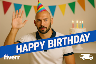 create a bold motivational birthday message in top g style