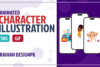 do rive character or illustration animations for web and app
