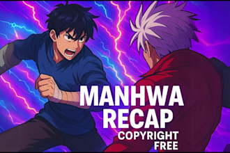 make manhwa recap video for your youtube channel
