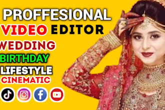 do cinematic wedding video editing