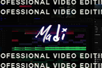 do professional video editing for any project