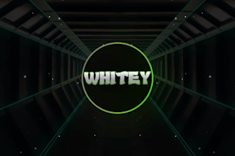 create edm style audio visualizer for your music video