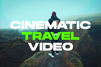 do cinematic travel video editing with fast delivery